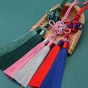 전통 노리개 태슬 복주머니 악세사리 한복 노리개 명절 열쇠고리 공예품 장식품 국악 공예 소품 방지 고리