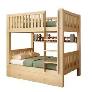 이층침대 슬라이딩 서랍형 기숙사 싱글 원목 복층형 수납 매트리스 책장