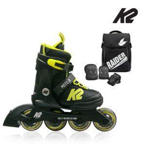 [K2] 모토주니어라임 아동인라인 5단계 사이즈조절 가방+보호대[세미]