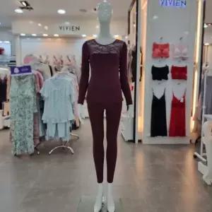 [비비안]볼트론 면 모달 혼방 여성 골지 레이스 9부 내의 세트 LG9273S_HDD