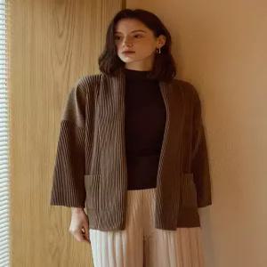 오픈숄카라 기모가디건 _YI10WNPCD30