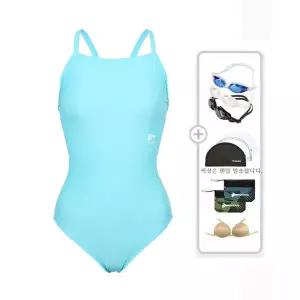 [레노마수영복](하남점)* 폴리백증정*여성 탄탄이싱글스트랩 원피스수영복수경수모가방브라캡5종세트LS2...