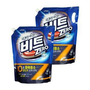 라이온코리아 비트 제로 리필 드럼용 액체세제 2.0L x 2개