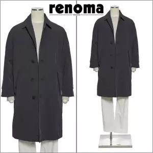 [롯데백화점]레노마 F/W가을/봄/초겨울까지 입는 트렌치코트 세미오버핏네이비컬러 EK3653