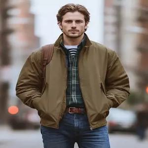 헤지스 남성 25FW [클래식] 브라운 켄싱턴 헤링턴 자켓 HZJU5C302W2