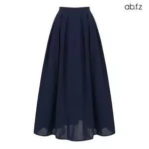 [ab.f.z] 썸머 플리츠 핀턱 주름 플레어 롱 스커트 (AFZ3MS33A)