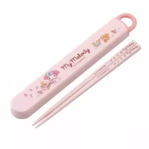 스케이터 젓가락세트 마이멜로디 뮤직 슬라이드 케이스세트 16.5cm 젓가락