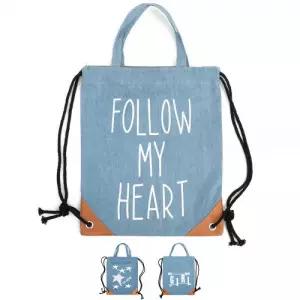 SH01 블루마운트 청 데님 에코백 2WAY 백팩 숄더백