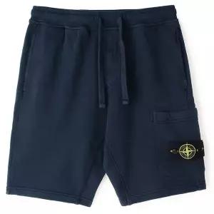 [스톤아일랜드] 스톤 남성 네이비 와펜 패치 트레이닝 반바지 131632143