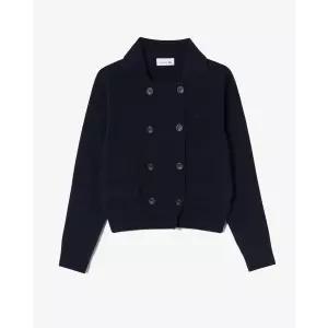 라코스테 LACOSTE (여성 26SS 더블 자켓형 가디건 AF190E-56G HDE (다크네이비) 4851