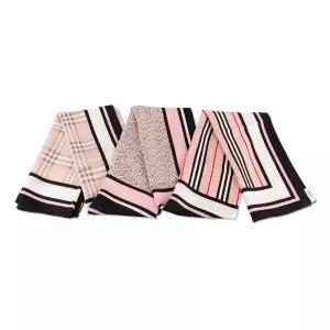 [버버리][명품] 버버리 롱 여성 실크 스카프 베이비핑크 8055979