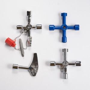 4in1 전기 캐비닛 엘리베이터 육각 키 렌치 수량계 밸브 내부 삼각형 다목적 스크루 드라이버 도구 세트 휴