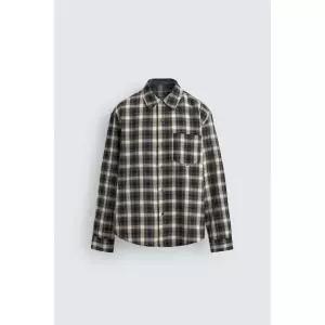 Zara 자라 릴렉스핏 체크 셔츠 - 블랙 / 크림 5070/420/093