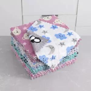 벨벳 그리드 극세사 캐릭터 행주 3p세트 주방 식당 대량주문 어버이날 답례품 선물