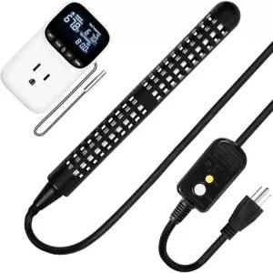 조절 가능한 온도 조절기 및 GFCI 플러그가 장착된 1500W 120V 휴대용 침수 온수기 지상 수영장 욕조 풍선