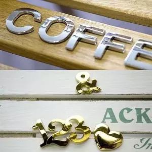 금색 은색 입체문자 낱개 레터 레터링 글자판 자동차용 영문