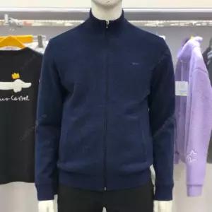 루이까스텔 FW 남성 닥스훈트 솔리드 풀집업 방풍 가디건 3MRSW003N