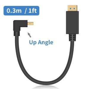 컴퓨터  DVD  텔레비전  LCD 디스플레이  프로젝터용 8K 고화질 금도금 미니 소형 엘보-DP 케이블