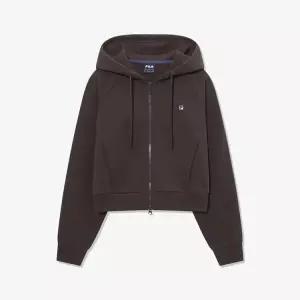 FILA 여성 세미크롭 후드집업 FS261FT01F001-234