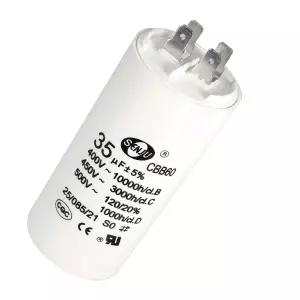 공기 압축기 워터 펌프 모터용 JUNJIAHUAYUE 35uF CBB60 런 커패시터 450V AC 이중 삽입 50/60Hz 실린더