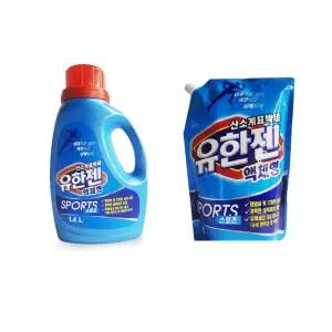 유한젠 스포츠 산소계표백제 냄새제거 얼룩제거 세탁보조제 운동복 액채형 과탄산소다 택1 리필 아웃도어