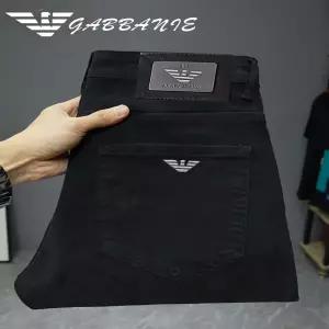 흰색 화이드 청바지 데님 진 바지 세계적인 명품 남자 남성 2025 봄/가을 슬림핏 스트레이트 레그 신축성