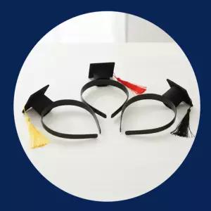 루틴 마켓 학사모 머리띠 졸업머리띠