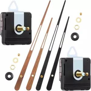 DIY 수리 부품 교체를 위한 나무 시계 바늘이 있는 Jadive 2Pcs 고토크 장축 이동 메커니즘 24인치 21mm