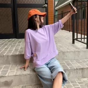 [옷자락]여성 편안한 일상 루즈핏 맨투맨