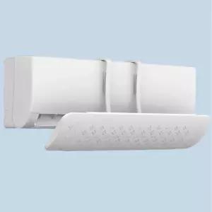 에어컨주변기기 벽걸이 에어컨 바람막이 윈드가드 화이트 무타공 조절식 직바람 차단