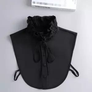 여성 러플 리본 하이넥 페이크 카라 넥케이프 이너넥 nCp9+7KXd