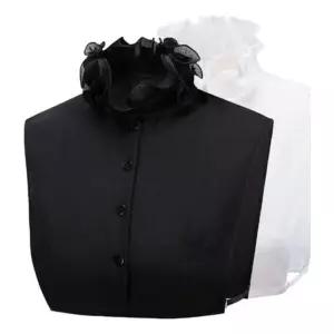 페이크카라 레이어드 목카라 넥케이프 셔츠 페이크 블라우스 DO8003 Ybh3+1dqX