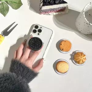 쿠키 모양 자석형 스마트폰 휴대폰 손잡이 거치 보조 홀더 액세서리