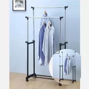 [JED] 더블행거 옷방 이동식 옷정리수납