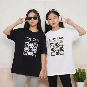 [보리보리/말괄량이]비티캣반팔티03 10대의류 주니어옷 남아 여아의류