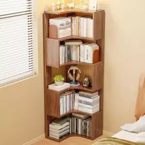 수납장 원목 모서리 코너형 5단 책장 서재 인테리어 거실