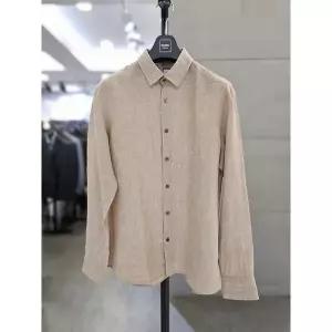 [바쏘옴므] 세이브존03 바쏘옴므 25 베이지 솔리드 린넨100 셔츠 WSYFZ1TT25ABGY (S48364678)