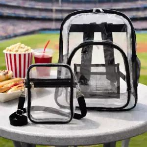 야구 직관가방 pvc 야구장 유니폼 투명 가방 백팩 + 크로스백