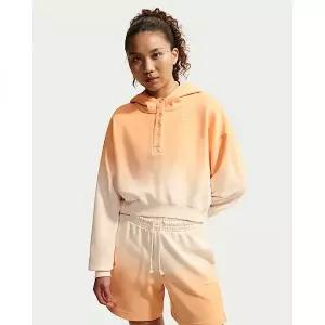 [나이키]스포츠웨어 플리스 여성 오버사이즈 헨리 후디 - 초크아이스 피치아이스 피치 IF7373-102 422469