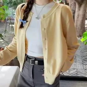 모렌 데일리 라운드넥 가디건