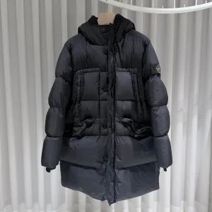 스톤아일랜드 후드 롱 다운 패딩 블랙 사이즈 M 153448353