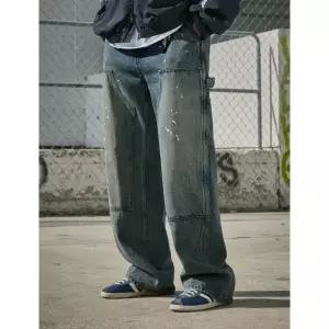 FLUKE 와이드 카펜더 데님 팬츠 화이트블루 FDP105