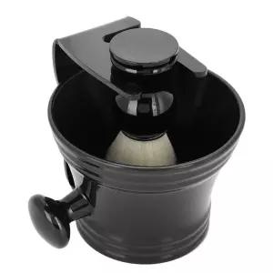 면도 브러시 세트 3 in 1 남성용 키트 스탠드 면도기 홀더와 볼 및 아버지의 날 선물용 머그컵