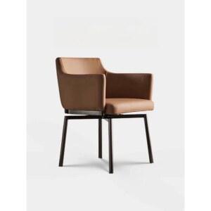 회전식 패브릭 다이닝 의자 카페 인테리어 가죽 식탁 의자