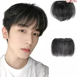 피스 단발머리 붙임 트렌드 헤어스타일 인기제품 남성 앞머리 부분 똑딱핀 가발