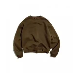 FLUKE 어반 스트레이트 크롭 맨투맨 티셔츠 브라운 FMT900C