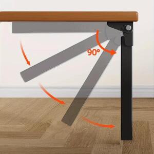 4개 크기 선택 가능 헤비 듀티 금속 접이식 테이블 다리 - PC 노트북 커피 캠핑 위한 다용도 용