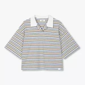 [백화점 홈쇼핑 정품] 스튜디오 톰보이 멀티 스트라이프 카라넥 반팔 티셔츠 9176222986 isa
