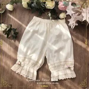 호박 블루머 속바지 볼루머 옷길이 레이스 커피색 프릴