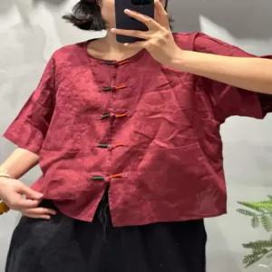 타노스여자 데일리룩 자켓 린넨마 린넨 코트 여름 라운드 캐주얼 상의 KUK2